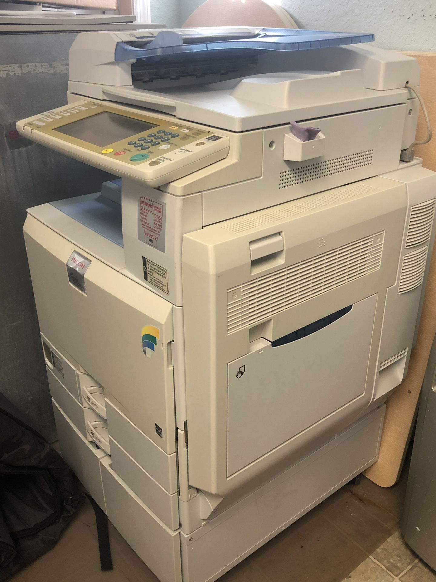Ricoh Aficio MP2500 COPY MACHINE—Works great!!!