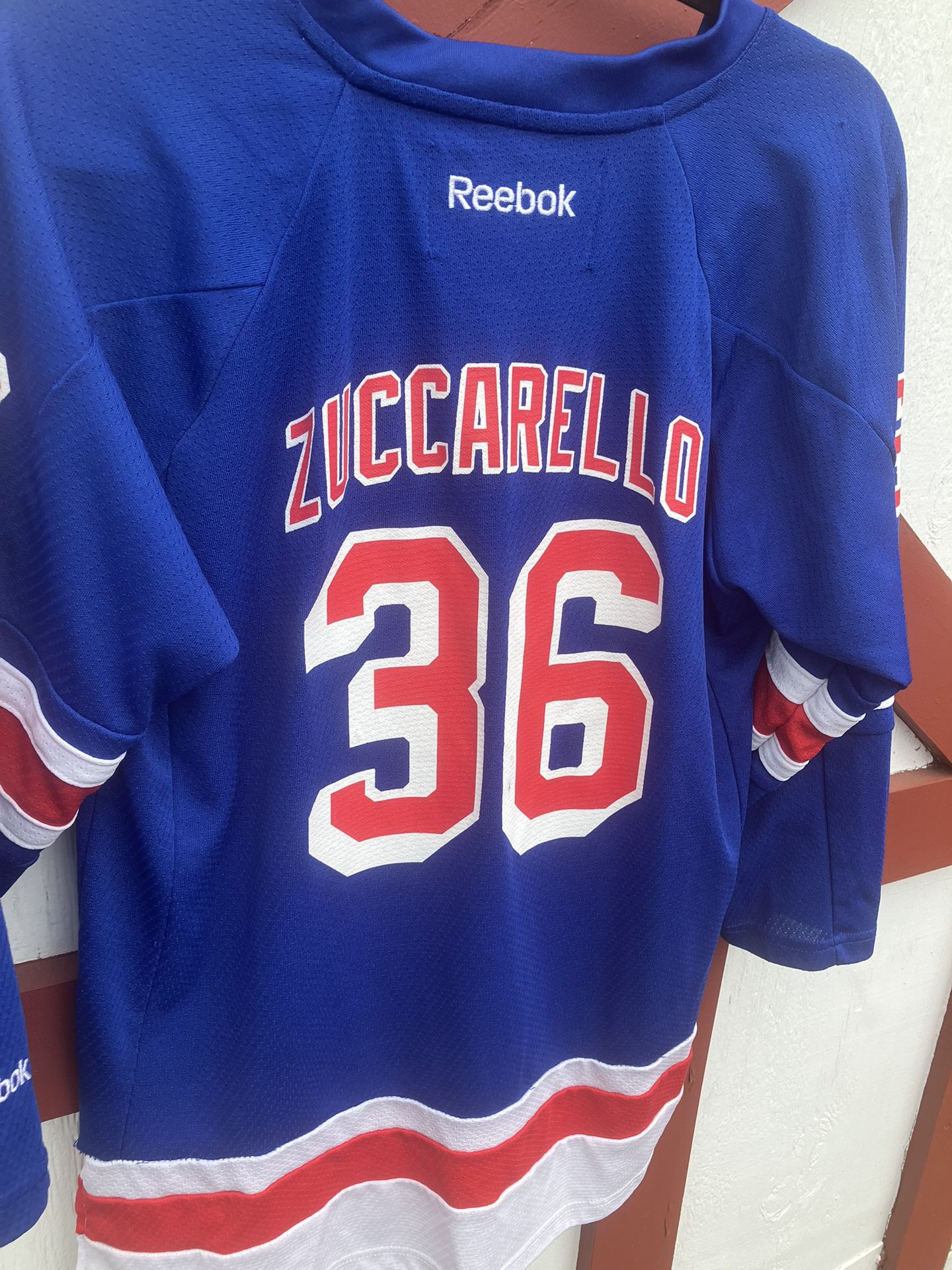 Mats Zuccarello #36 Reebok NHL New York Rangers Hockey Jersey Youth Size  L/XL for Sale in Park Ridge, NJ - OfferUp