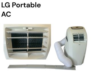 LG Portable Air Conditioner with Exhaust Hose & Long Window Piece