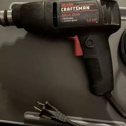 Craftsman Electric Drill With Built In Level Like New!$24