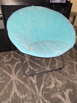 Teal Folding Lounge Chair 