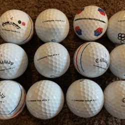 13 Mint Or 5A Callaway Chrome Tour X Golf Balls