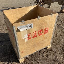 Cool wooden box about 3 feet wide