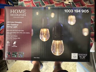 NEW Home Decorators Collection 12-Light 24 Ft. Integrated LED String Light with Color Changing Bulbs (8 Boxes)