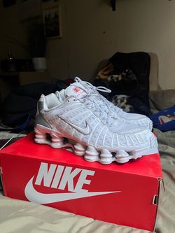 Nike Shox TL White Silver Sneakers size 9
