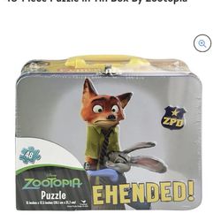 zootopia lunch box + 48 pieces puzzle