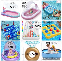 Inflatable Pool and Pool Float