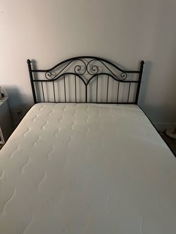 Queen Bed Frame + Mattress (Bundle)
