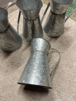 Tin Decorative Pitcher