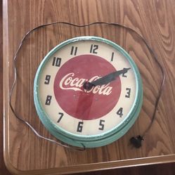 Vintage Coca Cola clock