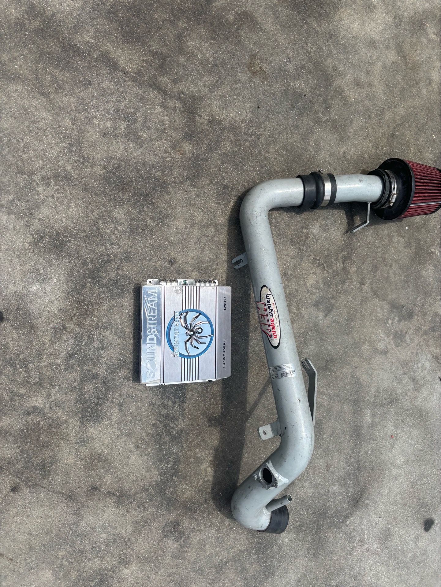 Cold air intake and amp for sale