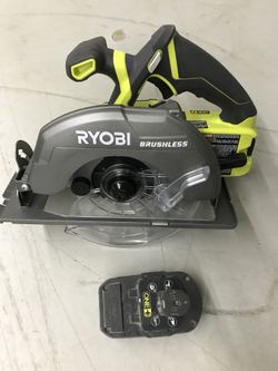 Ryobi 18v brushless Skill Saw With Battery And Charger