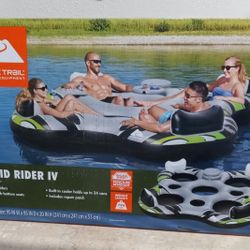 NEW Person Inflatable River Tube Raft S Party Float with Built