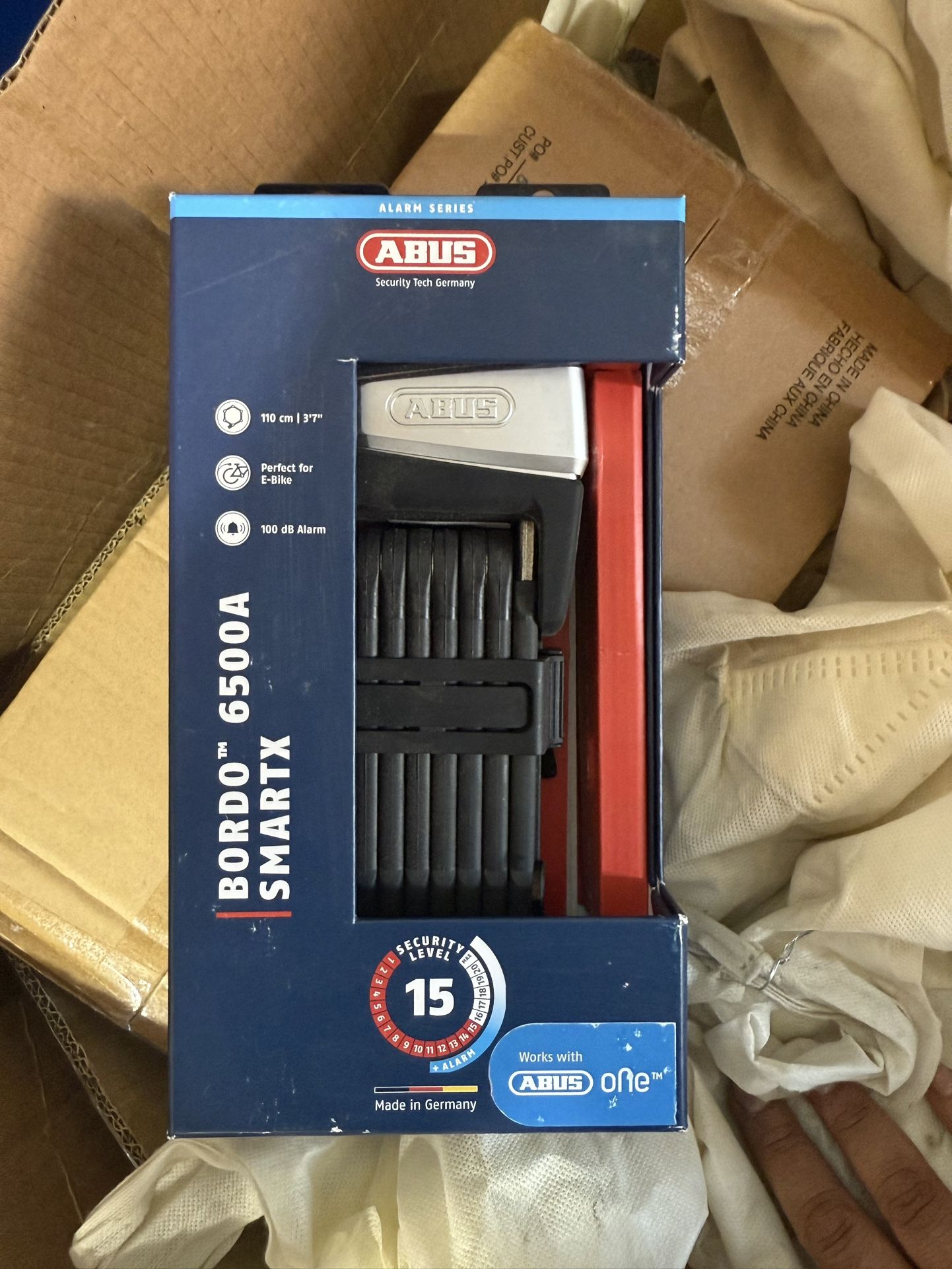 ABUS BORDO 6500A SmartX Bluetooth Bike Lock - BRAND NEW!