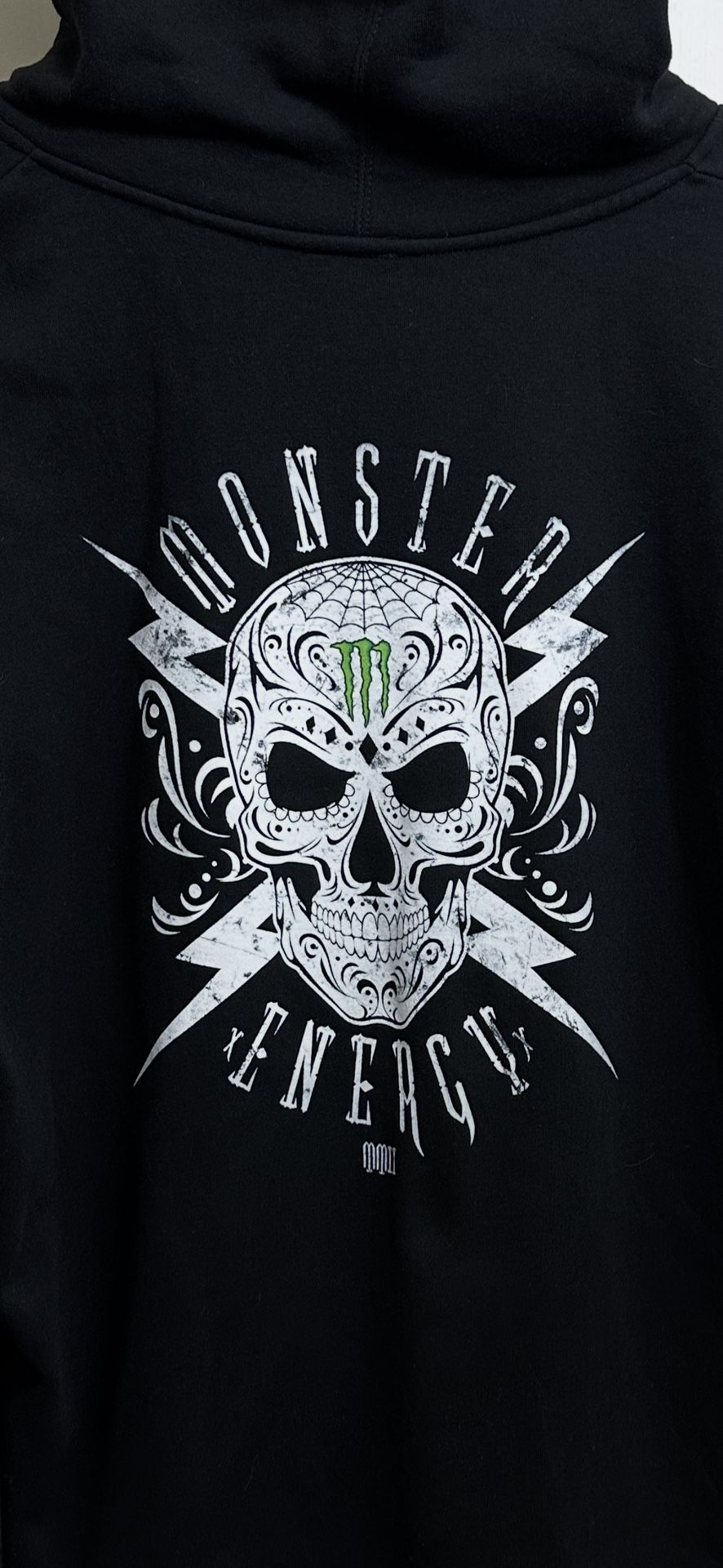 Monster Energy Drink Skull Full Zip Hoodie Size XL