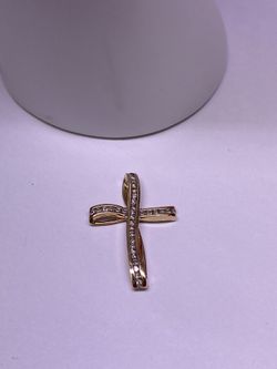 10K .96ctw Fancy Cross