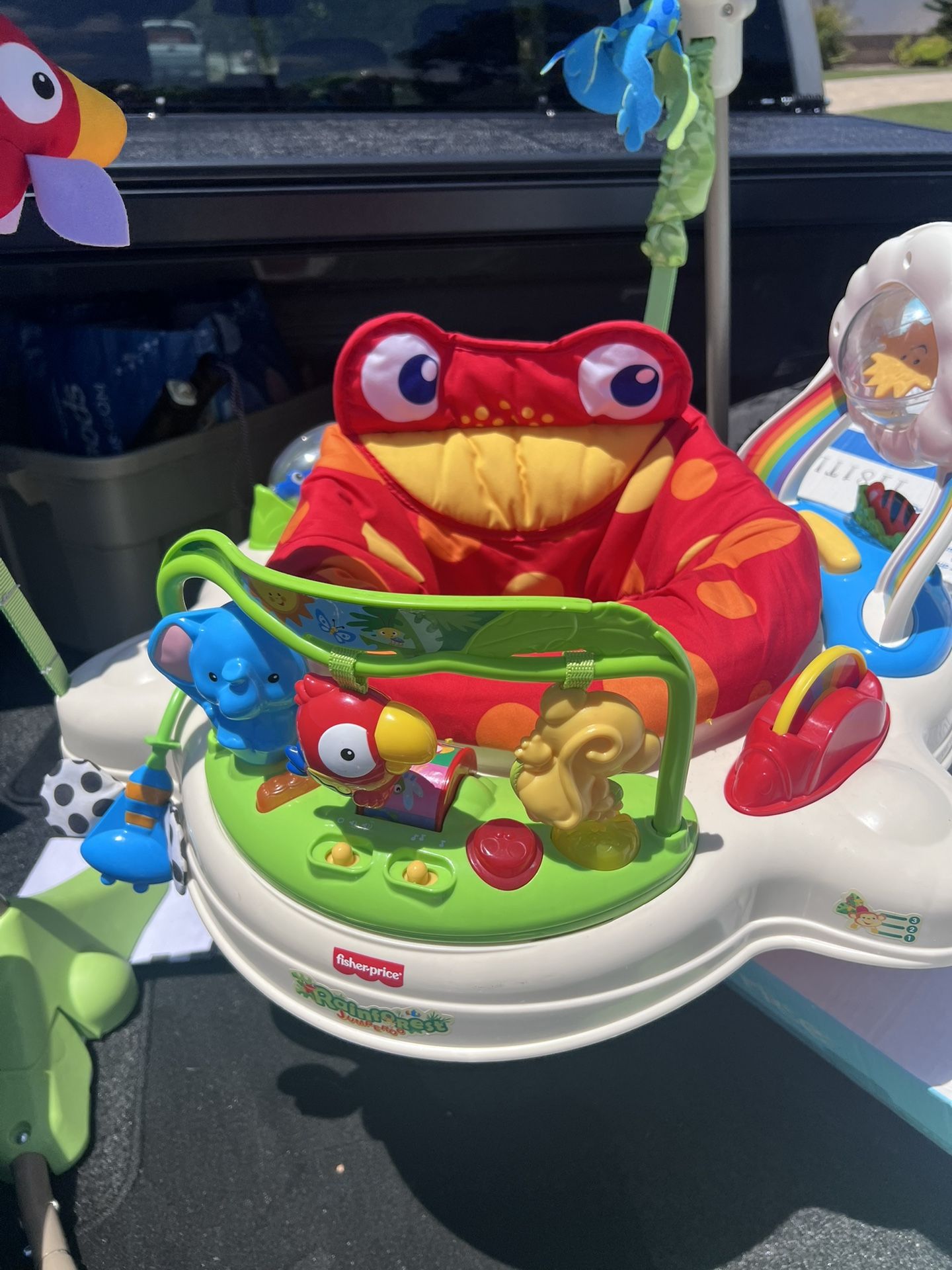 Baby Jumper/ Bouncer Activity-Center with Music Lights Sounds Toys Rainforest Theme Pick Up In Torrance