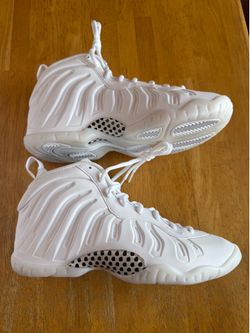 New Nike Foamposite little Posite One triple white penny hardaway shoes Youth 7y, Men’s 7, Women’s 8.5