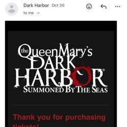 Dark Harbor Tickets 