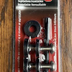 Cruiser Accessories Locking License Plate Fasteners, Rattle Stop Kit