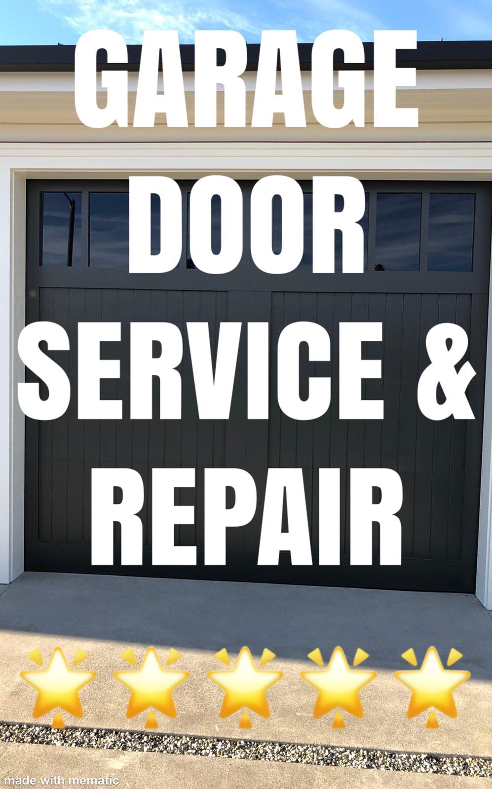 Garage door service repair/ door issue/ door out of balance/sensor problems/broken springs/all kinds of garage door parts for sale