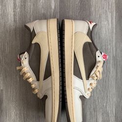 Jordan 1 Low Travis Scott Reverse Mocha Size 10.5 New