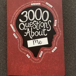 3000 questions About Me Book 