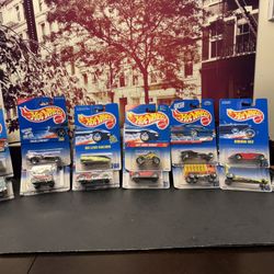 1990’s HotWheels New Unopened. $3.00 each. 