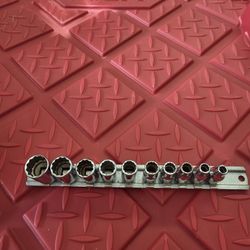 Snap On Shortie Sockets 3/16- 9/16