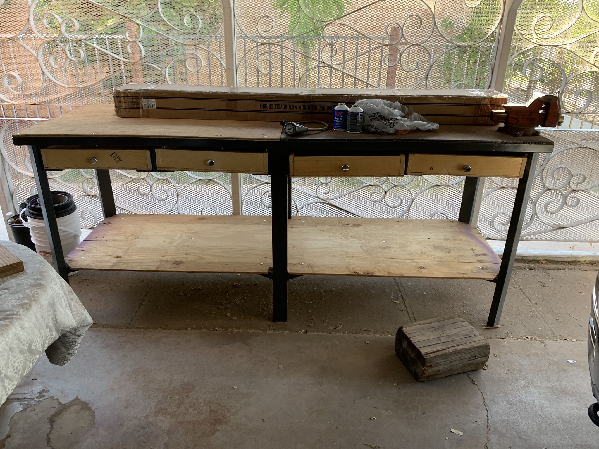 Very Heavy Work Shop Table Industrial Tools