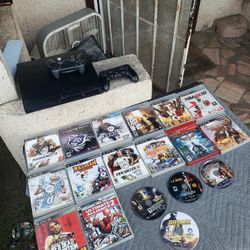 2 Controllers. A Playstation 3 Slim 500GB All Works PS3 With All Games 18 Great Games. Some $15! & $30! Spider man Game. $350! Combo or trade Pokémon 