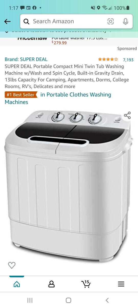 Portable Washer And Dryer,  Air Fryer, Coffee Table