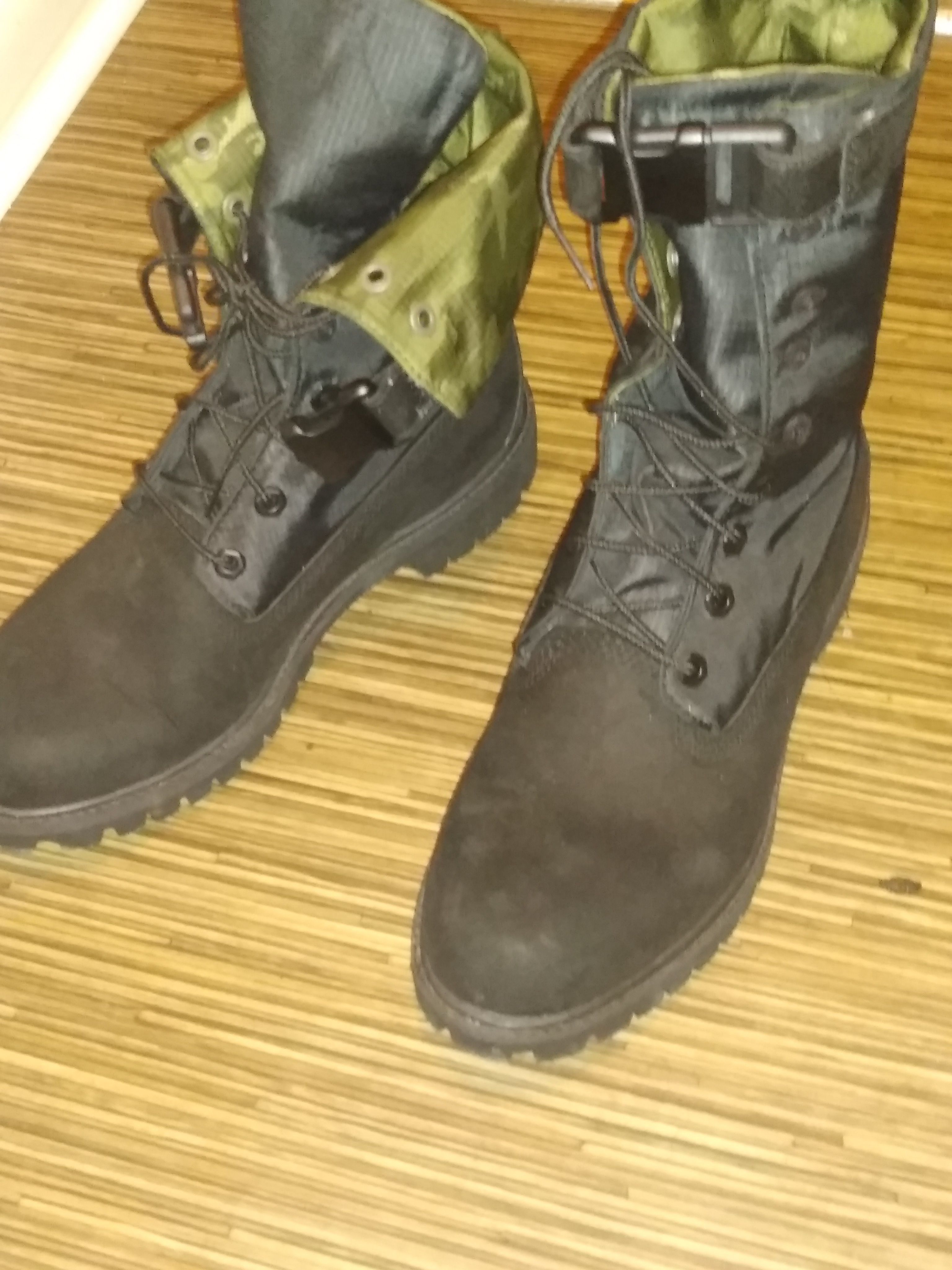 Limited edition Black and Camo Timberland boots