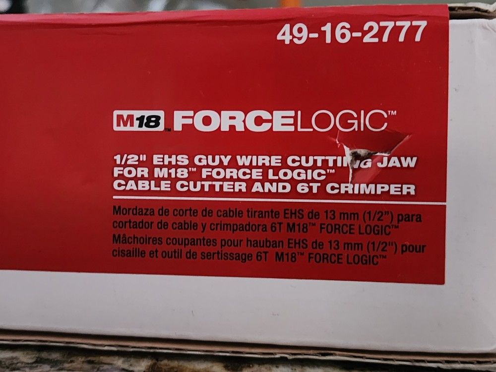 Milwaukee M18 Force Logic 1/2" Guy Wire Cutting Jaw -
