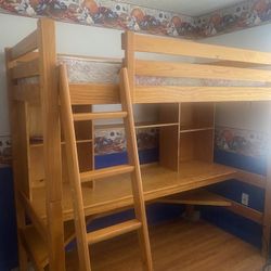 Working Desk  and Bed 