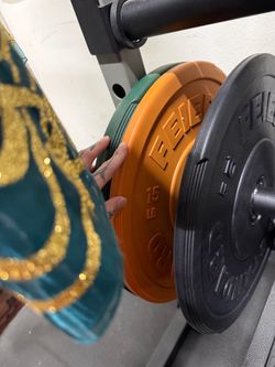 15 lb plate soft rubber coating set