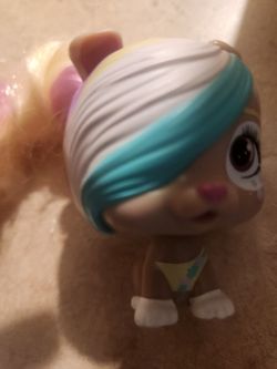 Small Doll Figure with Rainbow Hair
