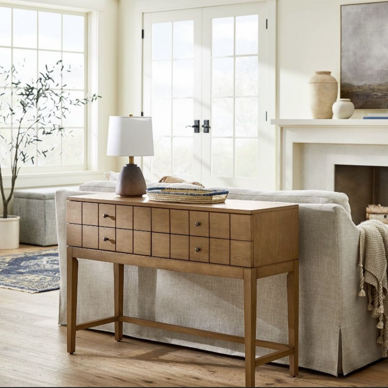 Brand New In Box Target Credenza Desk Table Henrieville Console Table Brown - Threshold™ designed with Studio McGee