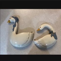 Vintage country cottage chic Geese Duck Wall Decor Set