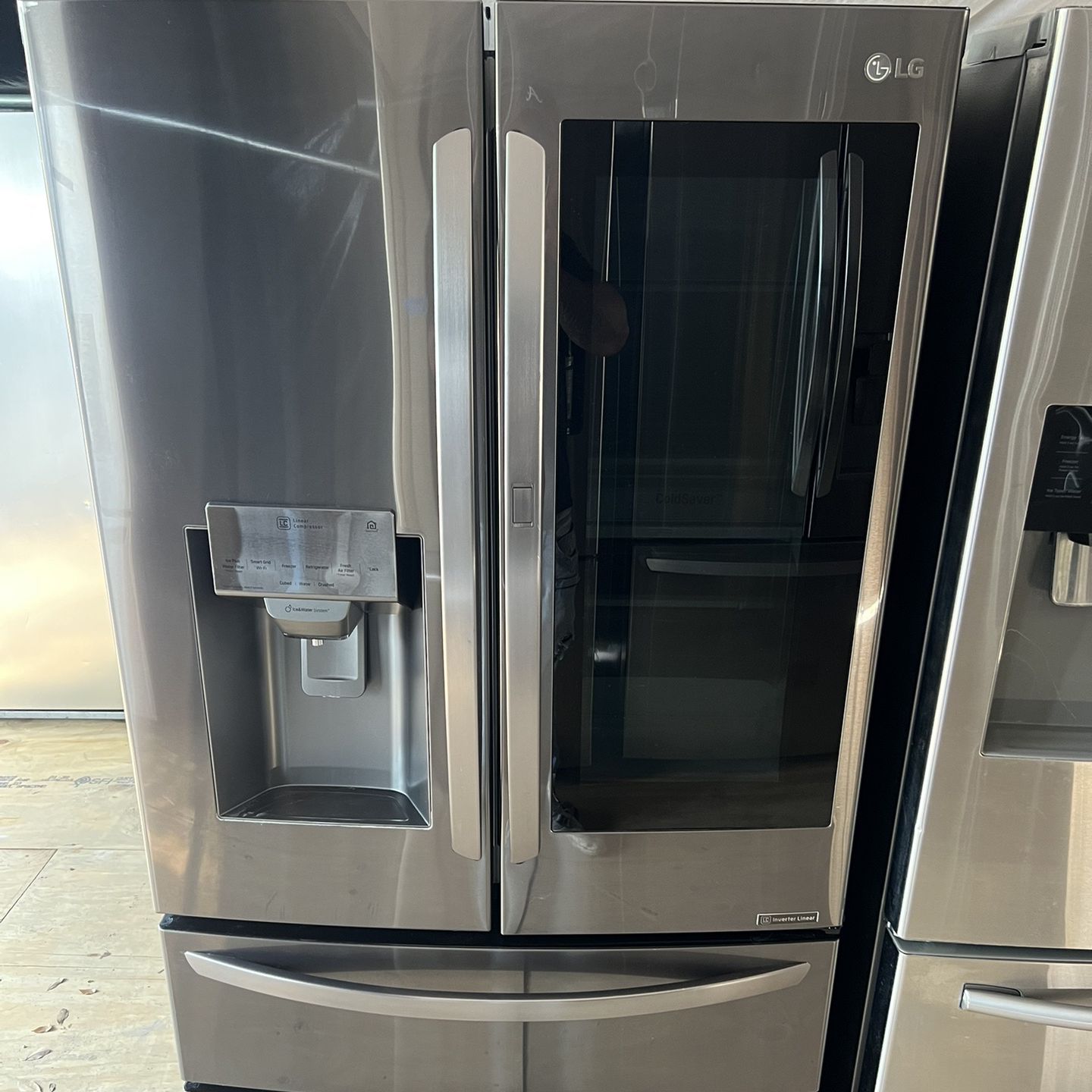 Lg 4 Door Refrigerator Stainless Steel   60 day warranty/ Located at:📍5415 Carmack Rd Tampa Fl 33610📍 