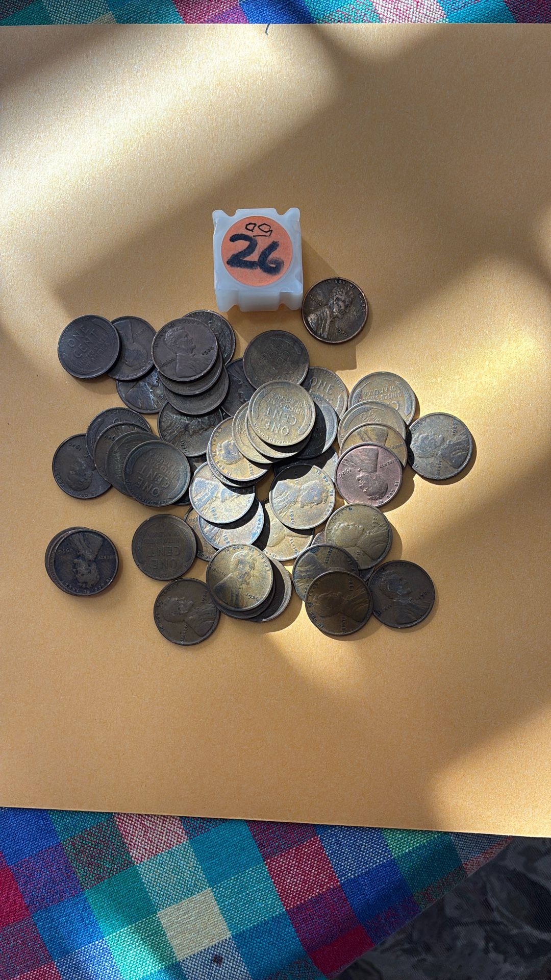 50 COPPER WHEAT PENNIES DATED 1926