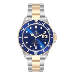 Authentic Rolex Submariner Blue Dial Two Tone 40MM Men’s Watch