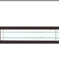 47 1/2"W X 11 1/2"H PRAIRIE HOME DESIGNER COLLECTION FIXED WINDOW W/WHITE VINYL 1" NAIL FIN OFFSET W/J-CHANNEL

