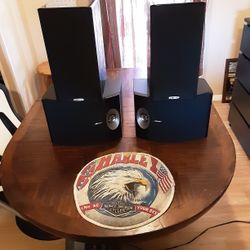 Bose And Polk Audio Spkrs 301vBose AndTsi200 Polk Black Finish