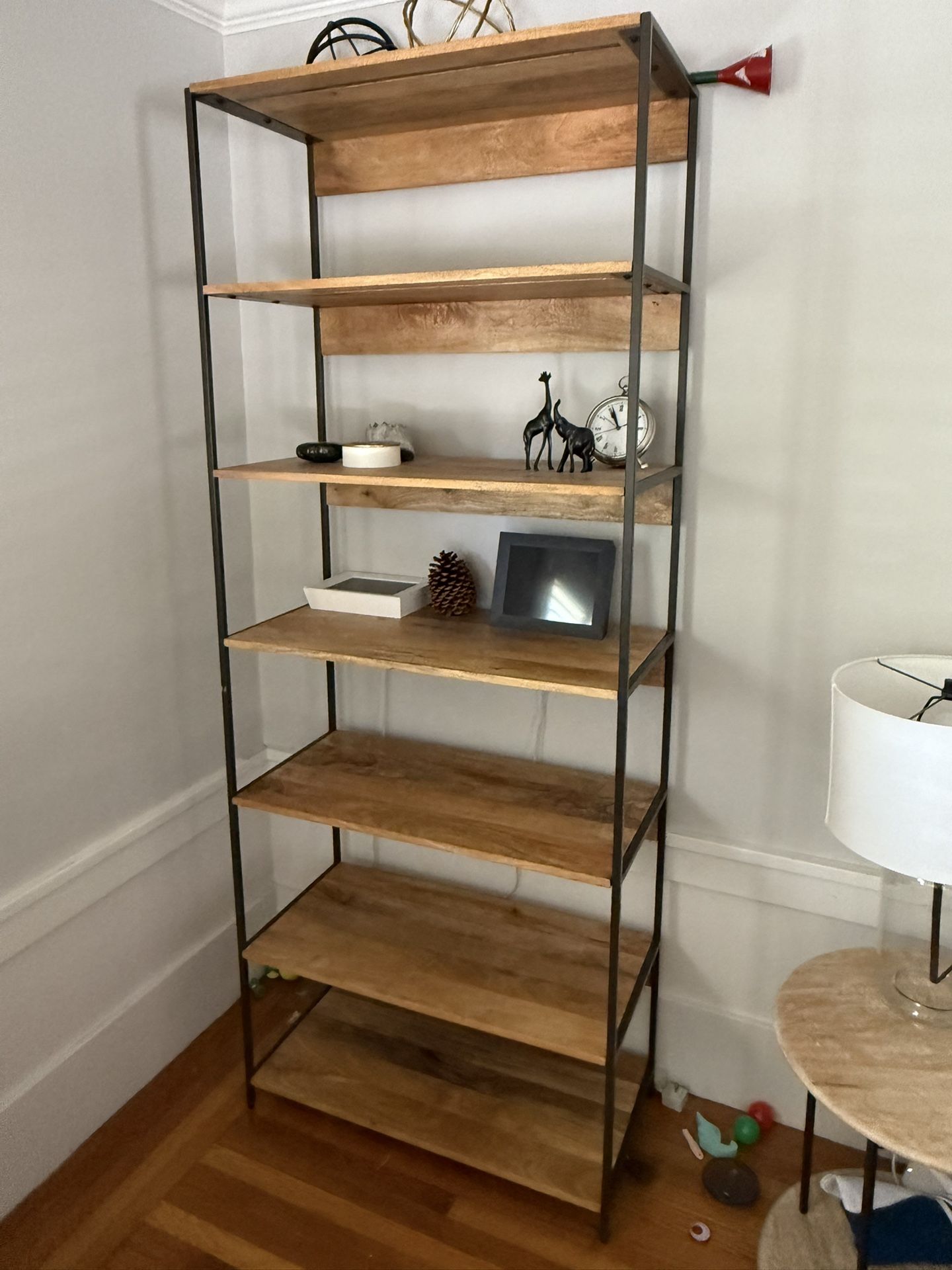 Industrial Modular Bookshelf - Stunning Mango Wood & Steel Design
