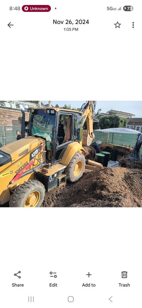 Backhoe Work Service