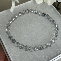 6mm Aura Plated Clear Quartz 