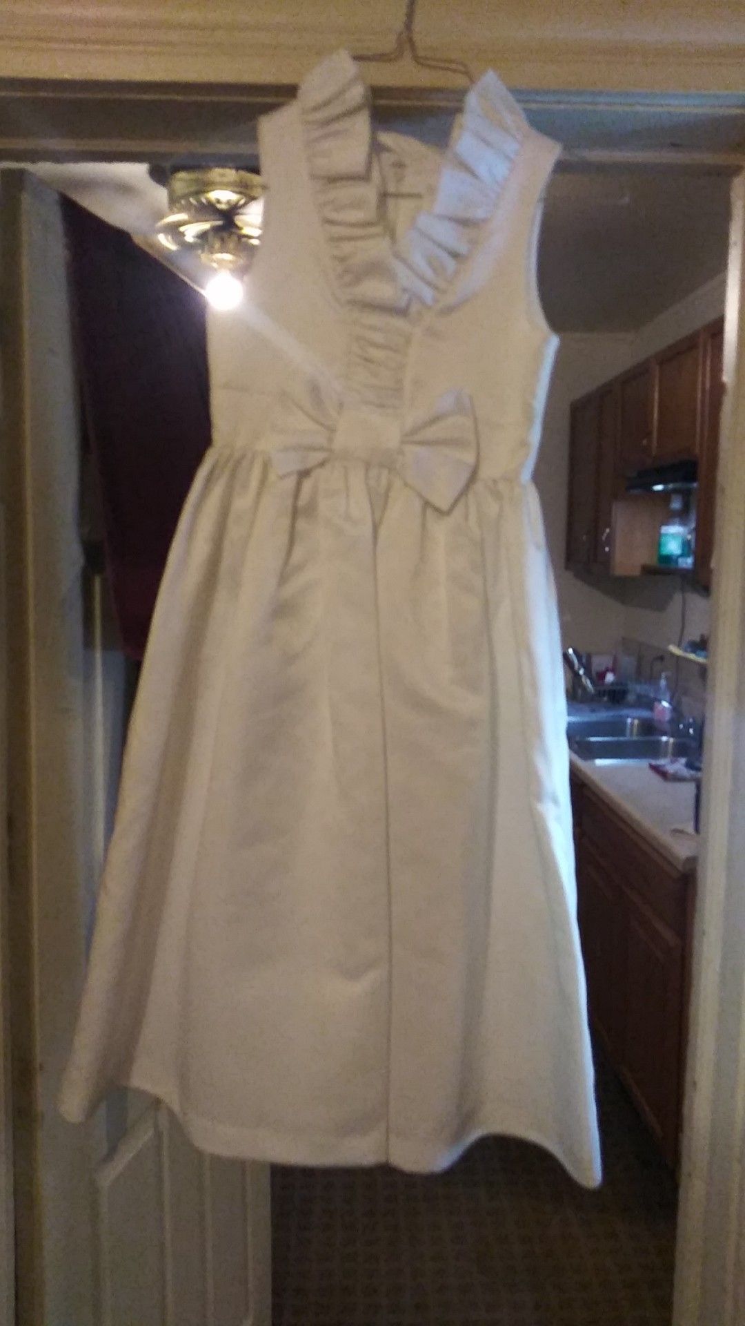 Bonnie Jean white flower girl dress size 8