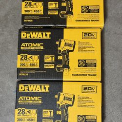 Dewalt 3/8 In Atomic Impact Brushless 4 Speed New Each  Only Tool 
