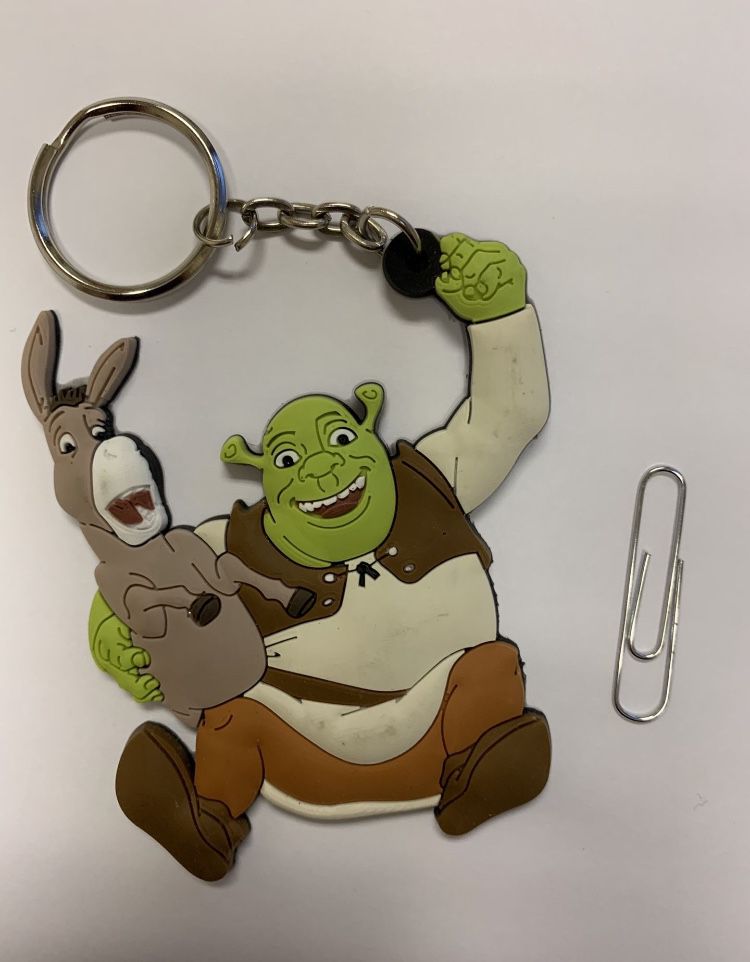 Shrek & Donkey Keychain
